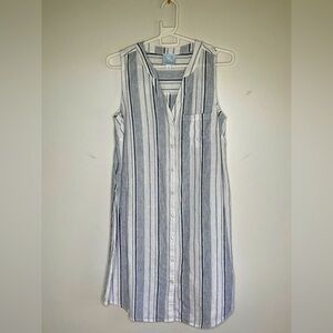 Sunday Cotton and Linen Shirt Dress